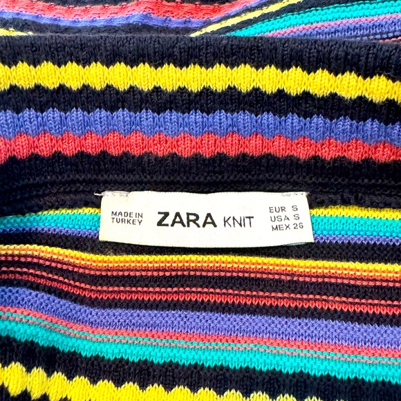Zara Knit Skirt Size Small, Multi Color Pattern Size S - Picture 2 of 3